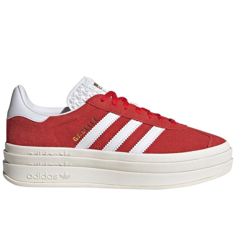 adidas Originals Women's Gazelle Bold Shoes Size 7.5 Red